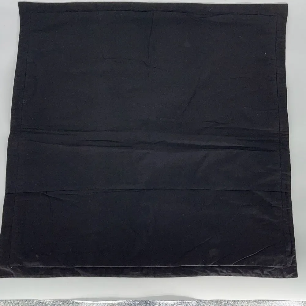 Animal Print Pillow Cover Case Blanket‎ Black Gold Cotton Size 33”x33”